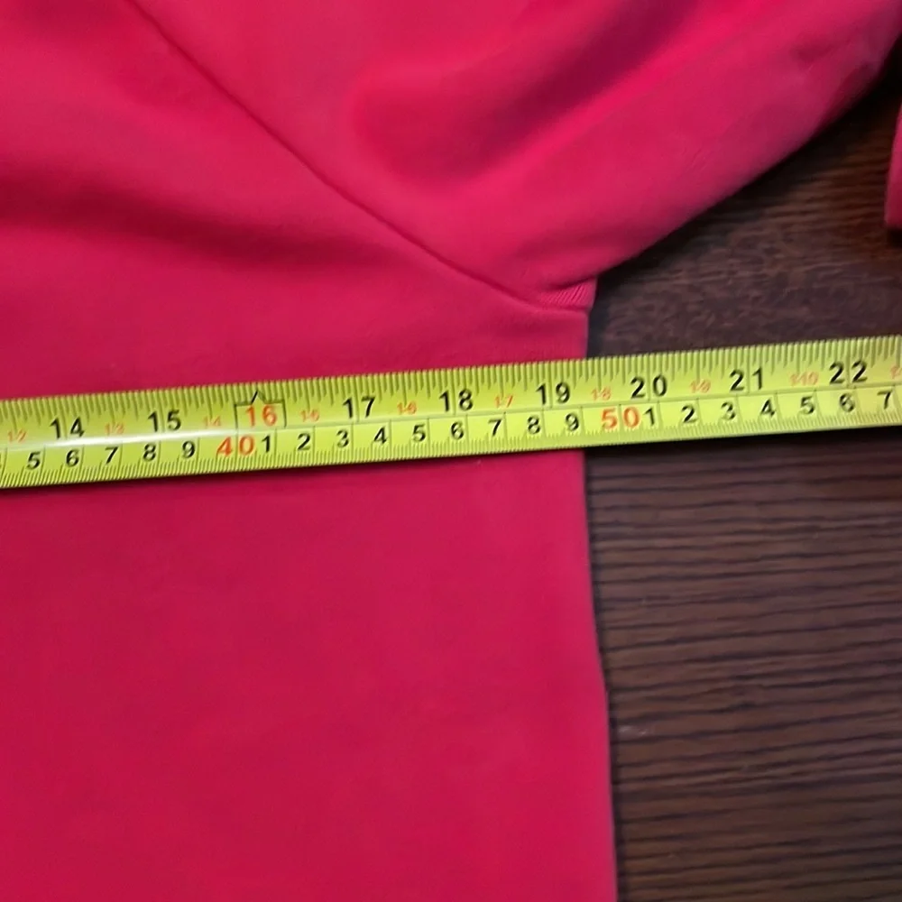 Tommy Hilfiger red sweatshirt top. Small. Spell out across front